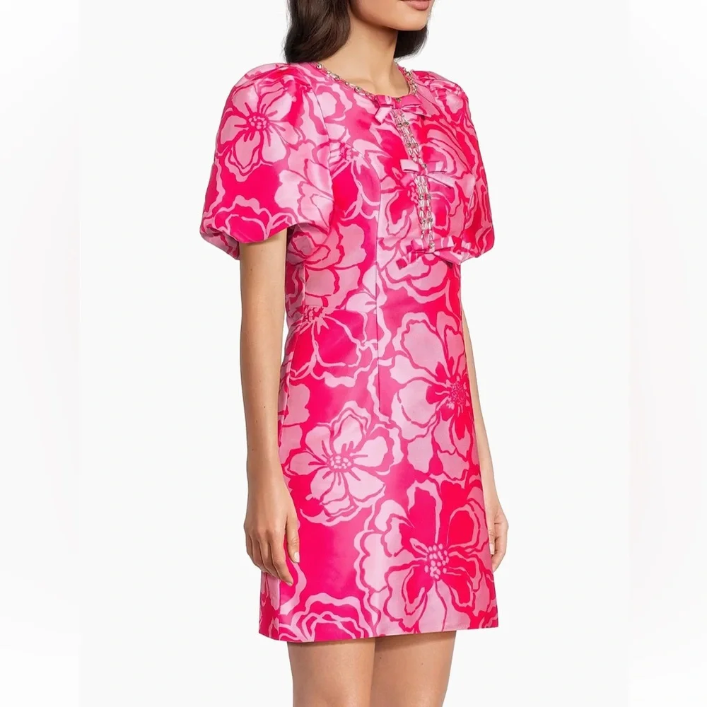 NWT Lilly Pulitzer Britnee Beaded Jacquard Shift Dress - Picture 4 of 10